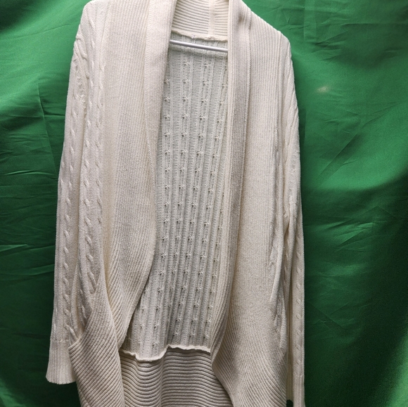 Women's knit white 3/4 length large - Picture 3 of 4
